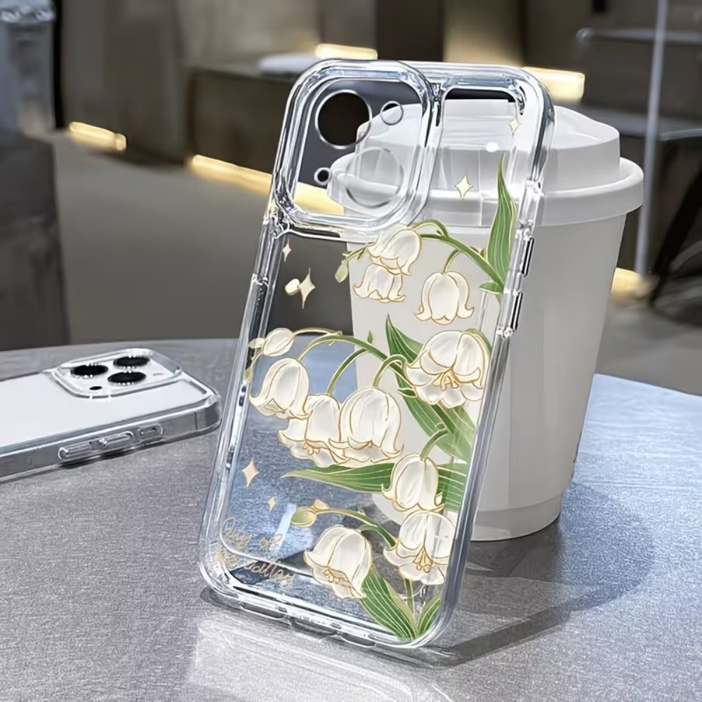 Apple Iphone 15 - غطاء هاتف بتصميم زنبق الوادي الكلاسيكي