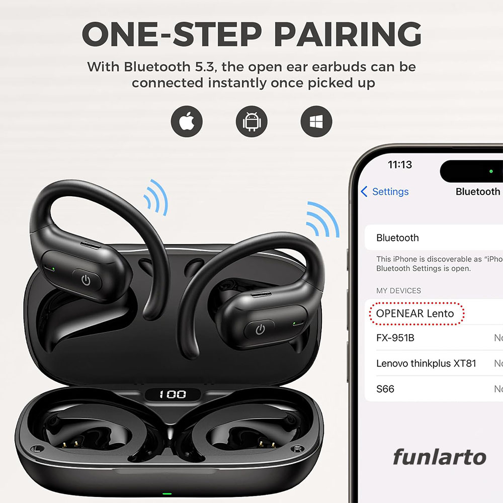 سماعات أذن لاسلكية للجري مفتوح - مراجعة Phone Accessories Amazon وسعره